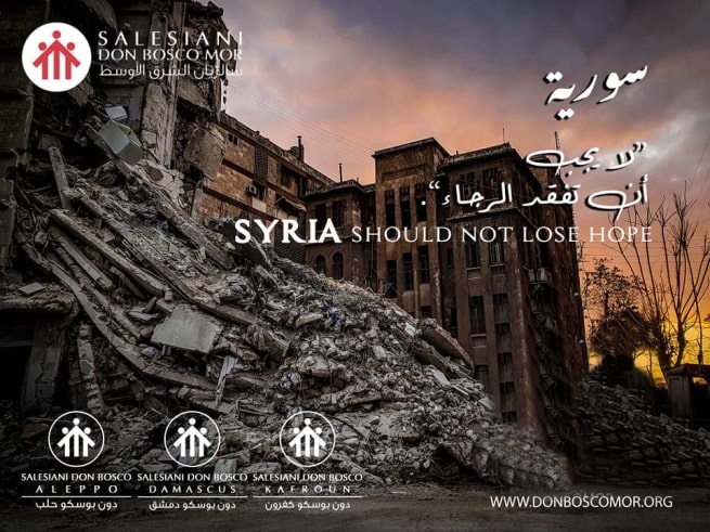 Lire la suite à propos de l’article Tremblement de terre : les salésiens et salésiennes d’Alep (Syrie) lancent un appel à l’aide.