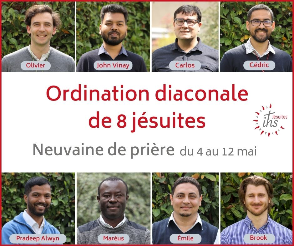 Lire la suite à propos de l’article Ordination diaconale de huit jésuites le 13 mai à Paris