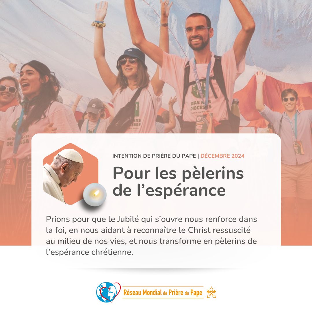 Lire la suite à propos de l’article Prière du Pape pour les Pèlerins de l’espérance