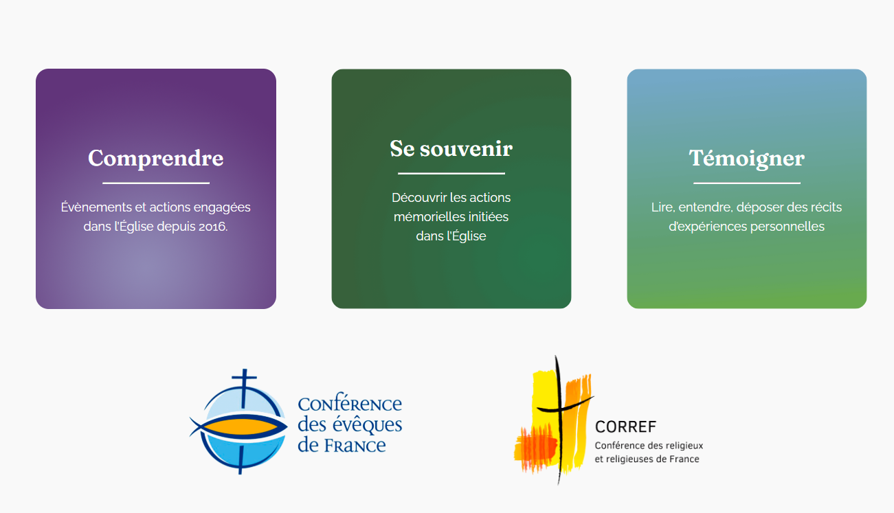 Lire la suite à propos de l’article Lancement d’un site Internet pour garder mémoire des violences sexuelles commises dans un cadre ecclésial